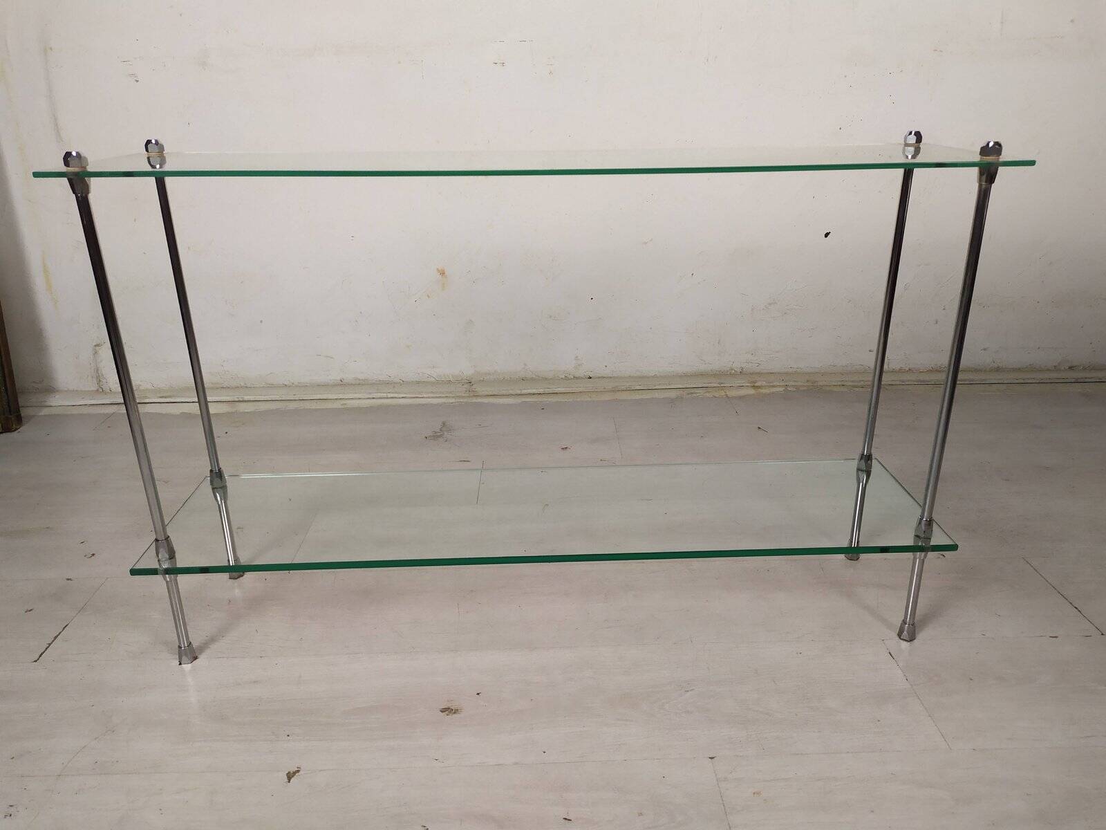 Chrome vintage console, 1970s