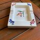 Digoin earthenware ashtray model Flowers