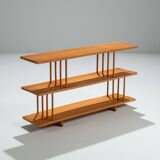 Mid-Century three tier wooden shelving unit