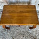 Louis xv style writing table nightstand wood + drawer 19th century walnut vintage