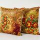 Set of 2 vintage velvet cushion covers 51x51 cm