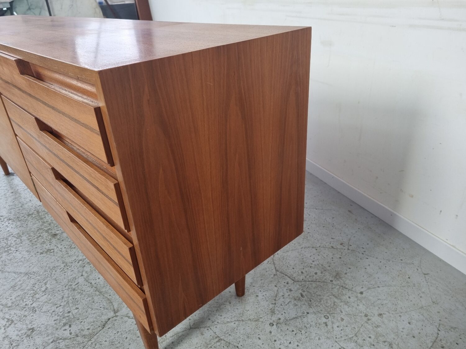 Scandinavian walnut sideboard, 60s