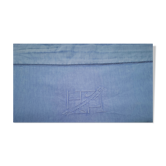 Drap coton teinté bleu Océan