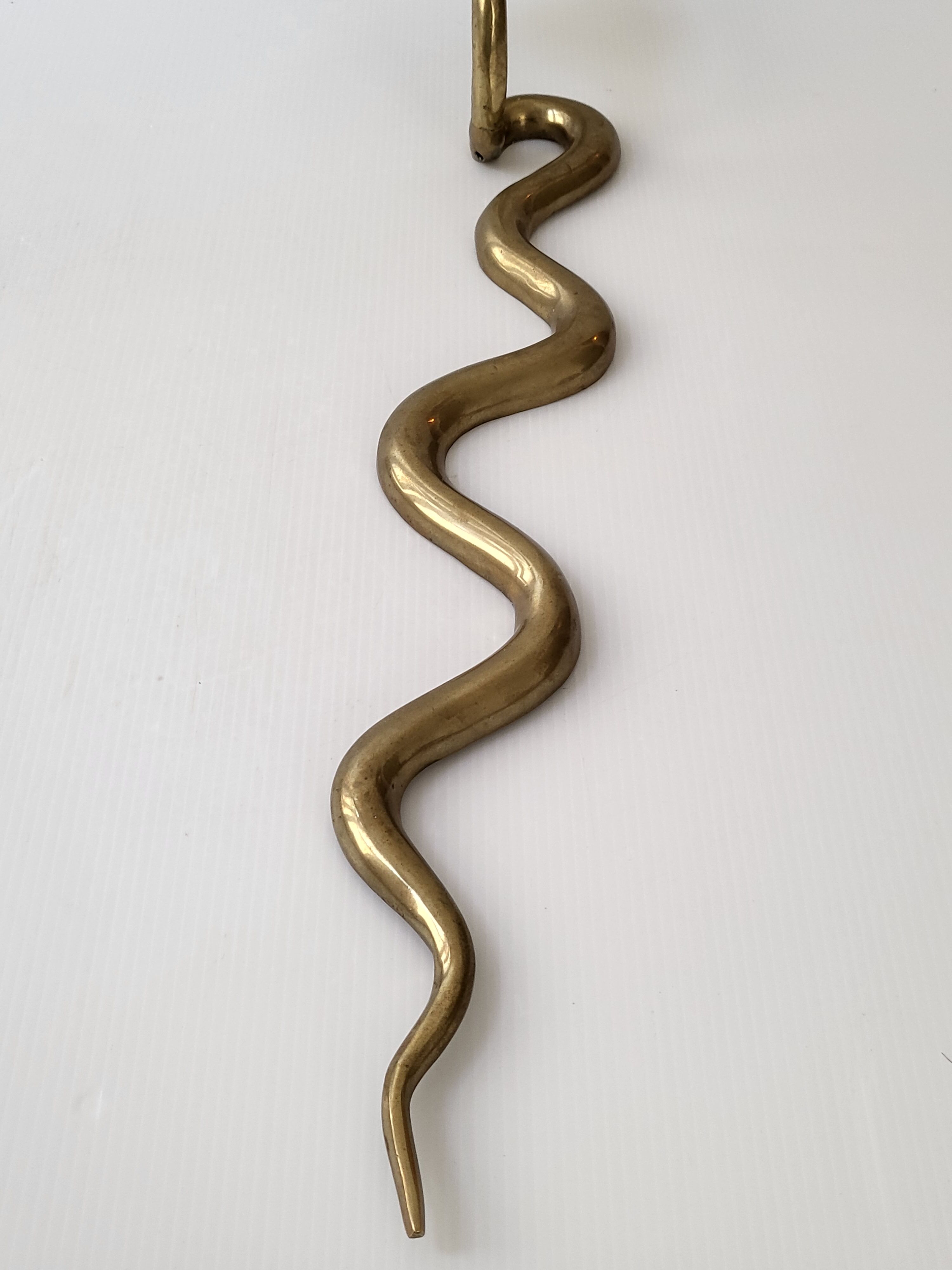 Wall candle holder cobra 76cm vintage 1970