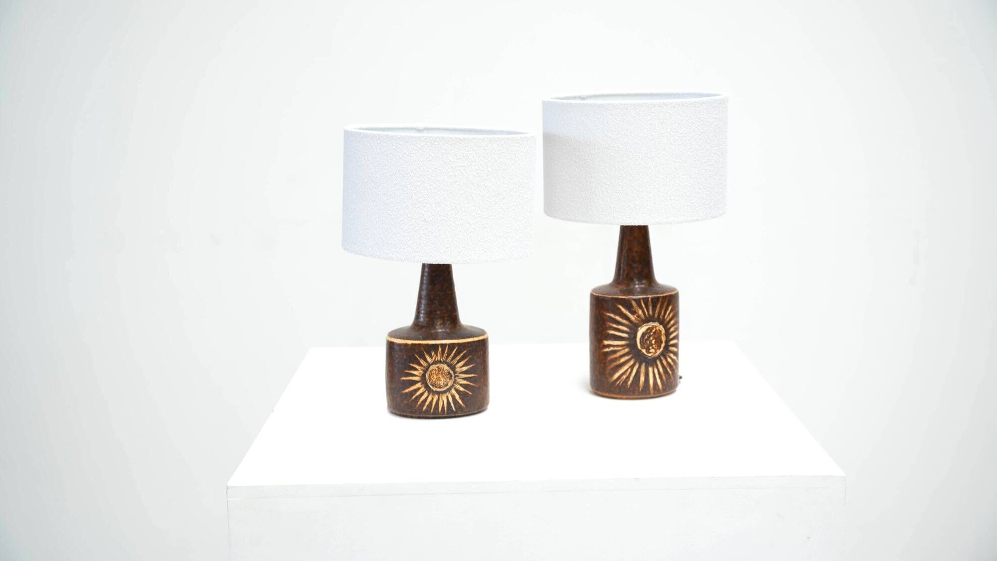 Pair of Sun series table lamps by Søholm for Bornholm