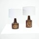 Pair of Sun series table lamps by Søholm for Bornholm