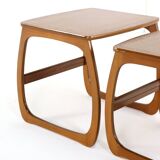 Set of 3 nesting tables nest of tables Nathan 'Hyde' vintage