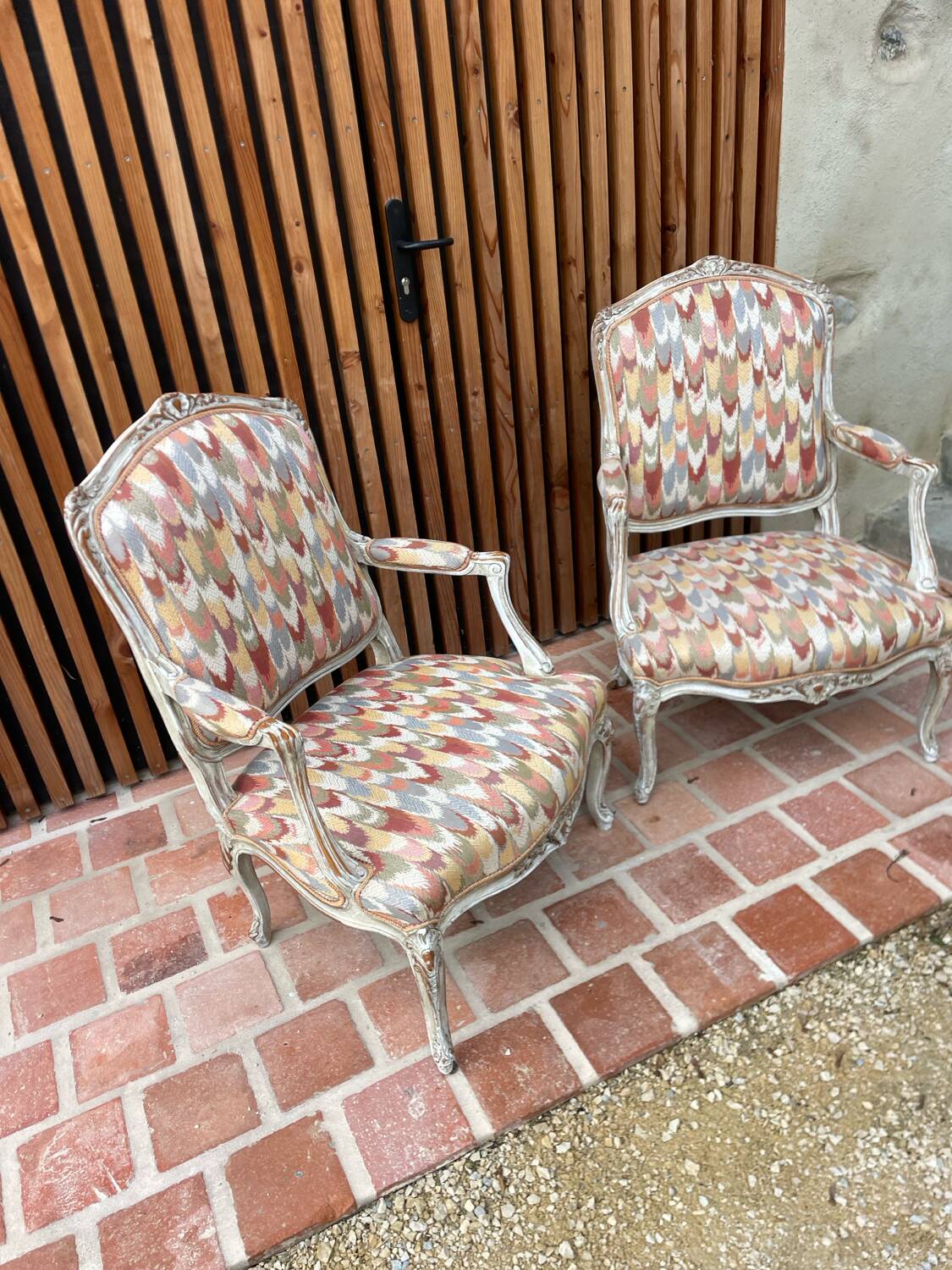 Pair of antique shepherdesses