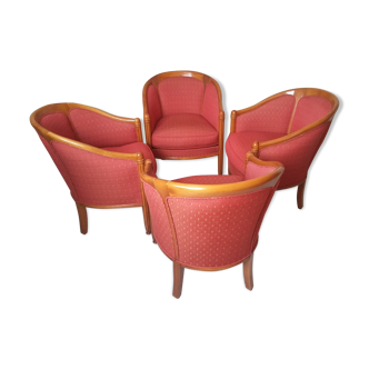 Lot of 4 wing chairs