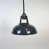 Vintage Industrial Grey Painted Ceiling Lamp, 2000s