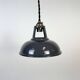 Vintage Industrial Grey Painted Ceiling Lamp, 2000s
