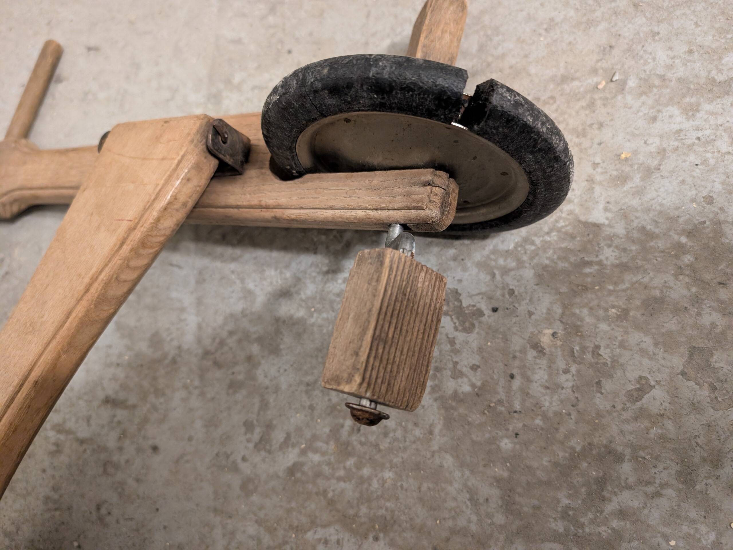 Vintage wooden children's bike