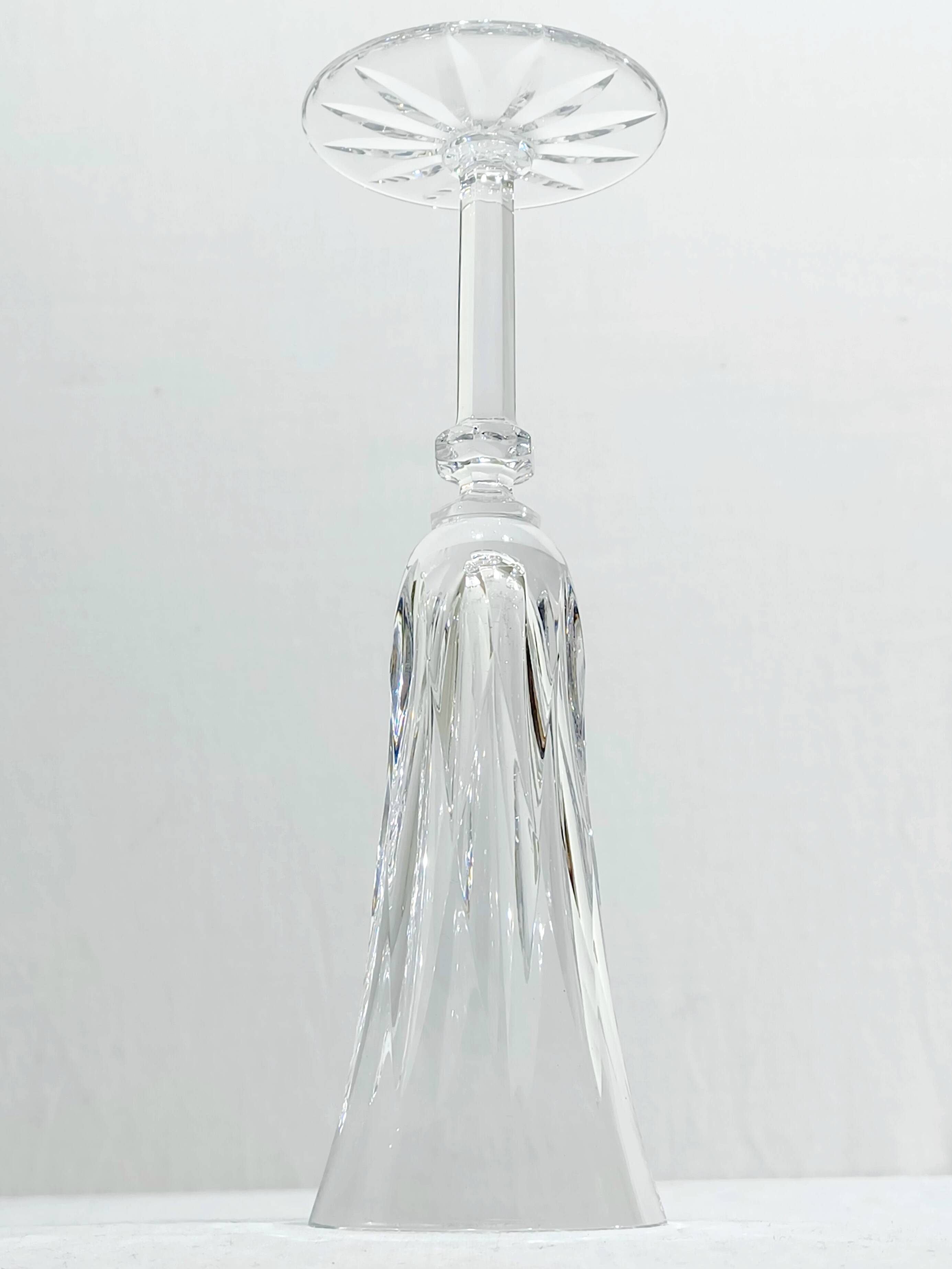 Saint Louis – 10 champagne flutes in crystal, Provence model