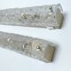 Pair of large vintage brutalist wall lights, murano glass