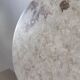 Small round tray in travertine
