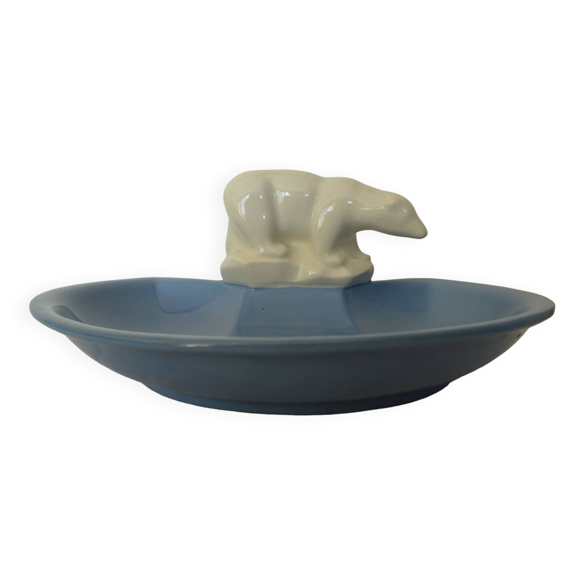 Empty Pocket Longwy Art Deco Cracked Bear year 30