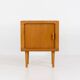 Compact cabinet with tambour door by CFC Silkeborg (Denmark, 1960s).