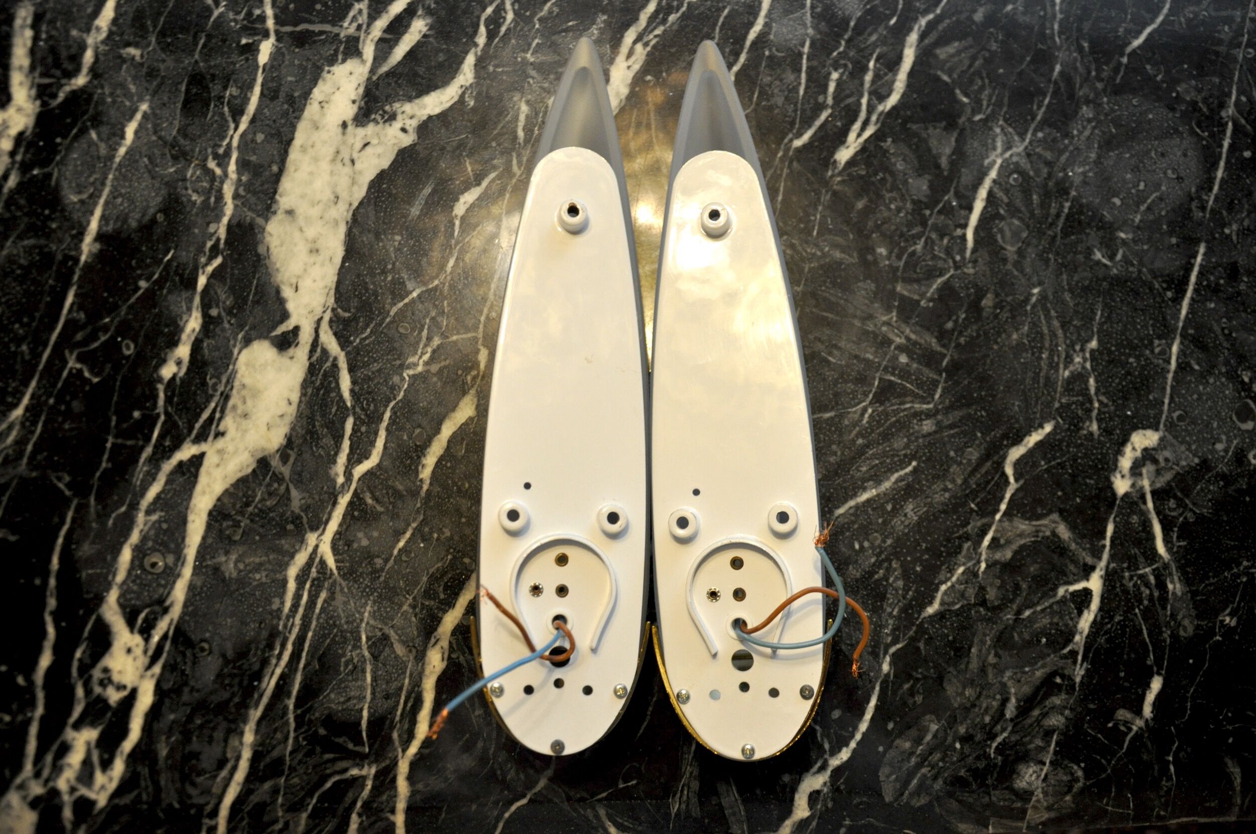 Pair of sconces "ears" idearte spain 1980