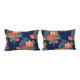 Set of 2 vintage Turkish cushion covers 61x41 cm