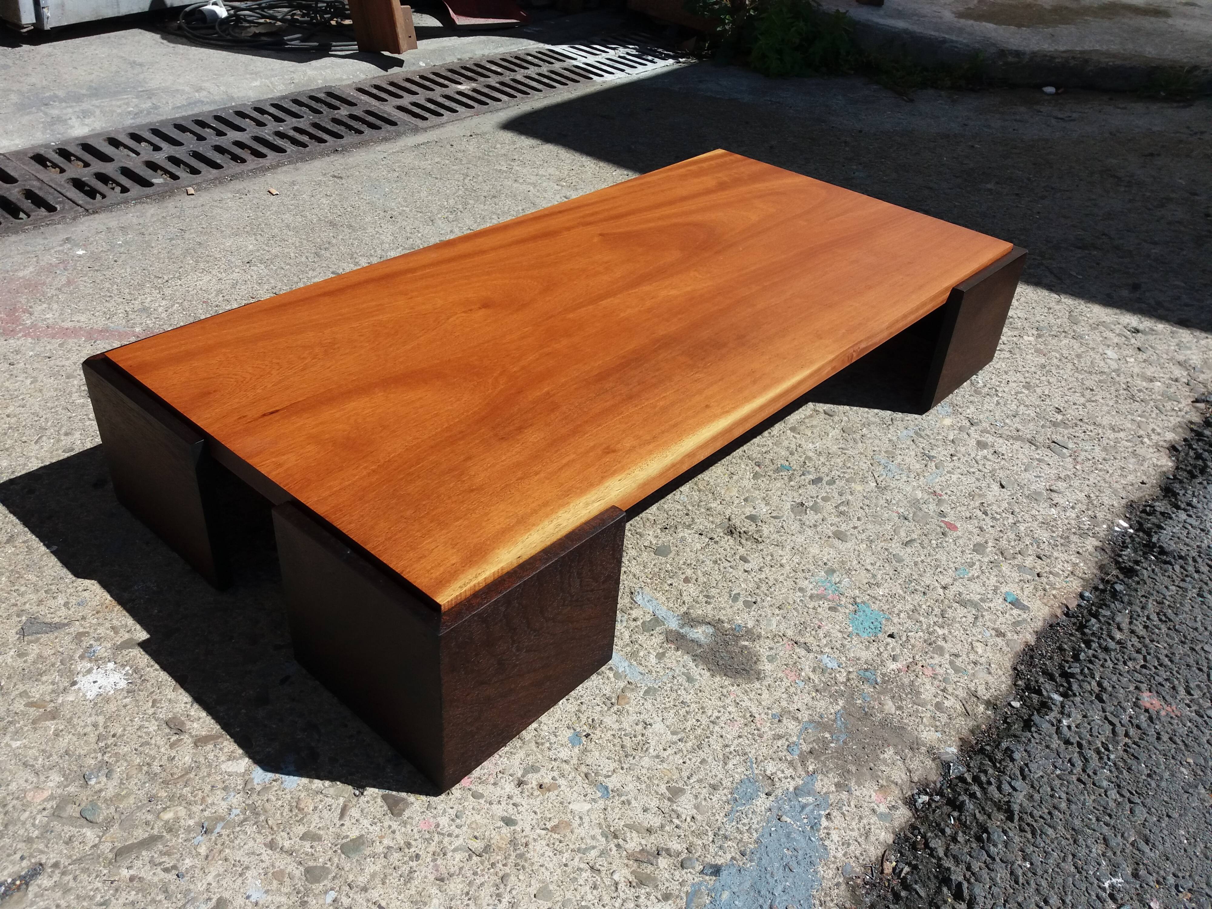 Solid mahogany coffee table