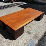Coffee table in solid mahogany
