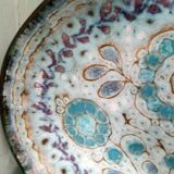 Dish from the 70s enamelled ceramic