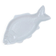 Large fish platter in white porcelain, Limoges style