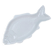 Large fish platter in white porcelain, Limoges style