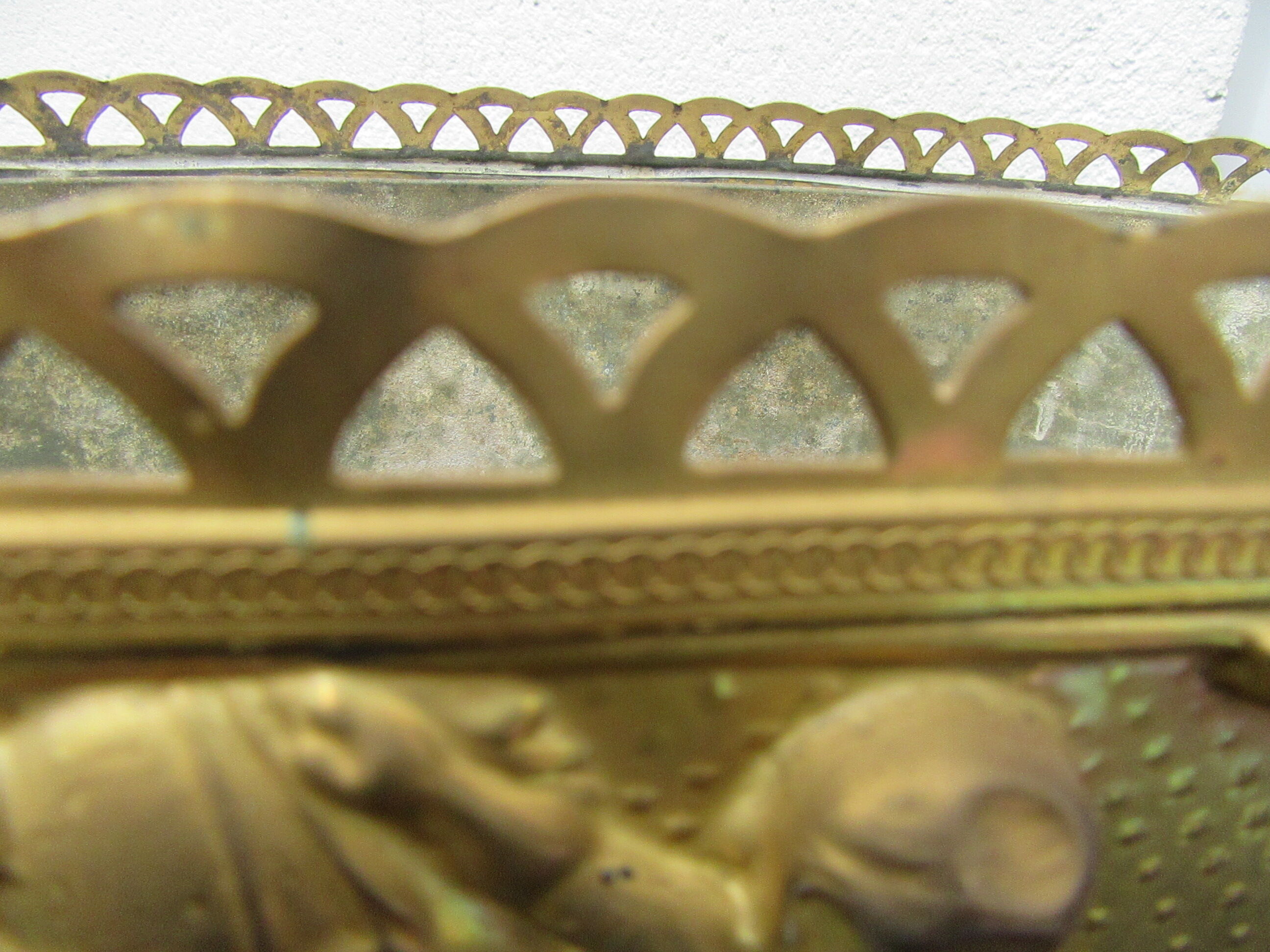 Jardinière laiton avec son bac en zinc