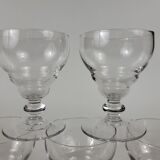 Set of 6 glasses aperitif blown glass