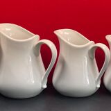 Series of 5 white milk jars cosy & trendy, guest room