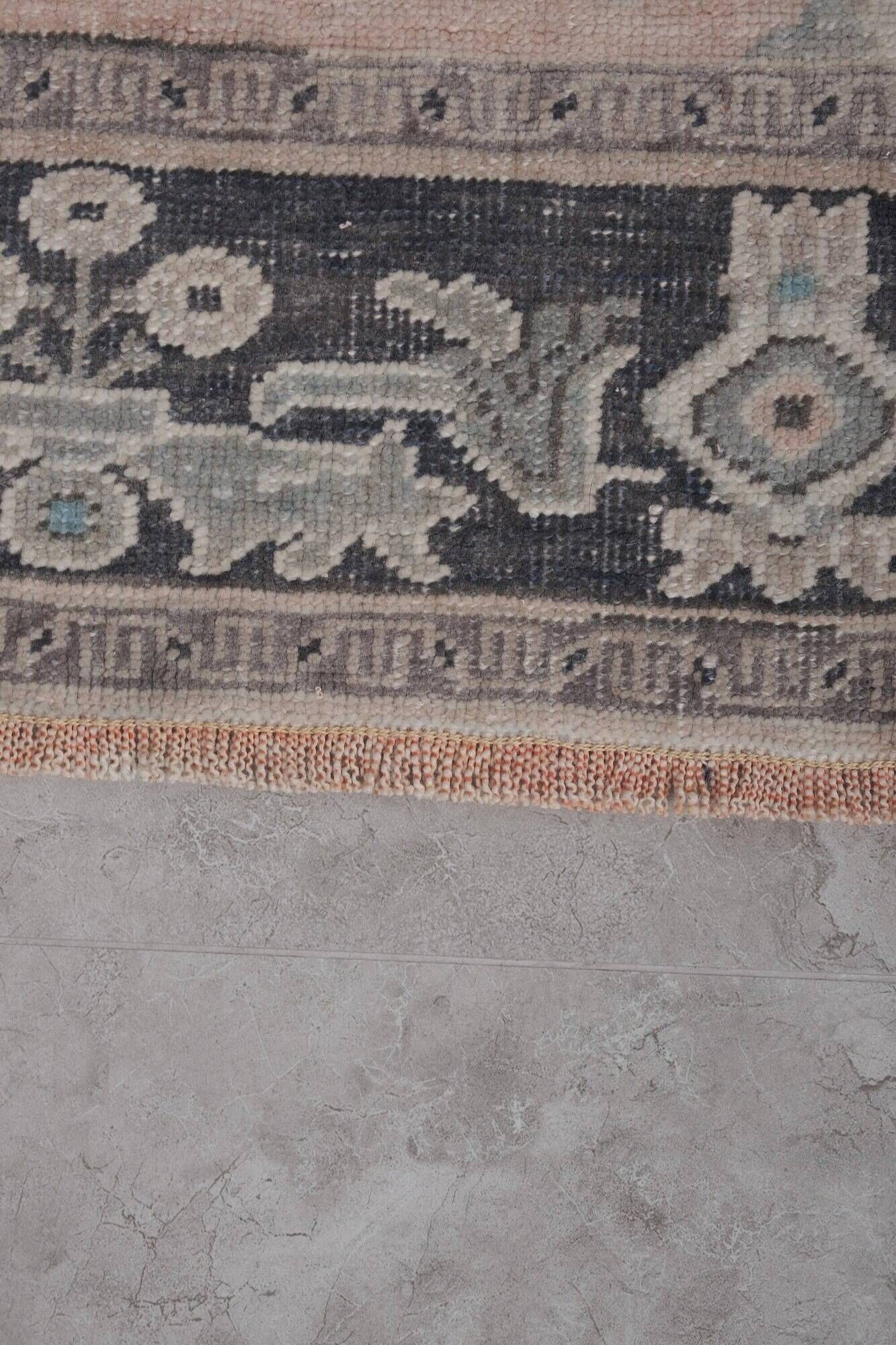 Vintage Turkish hallway rug 98x680 cm