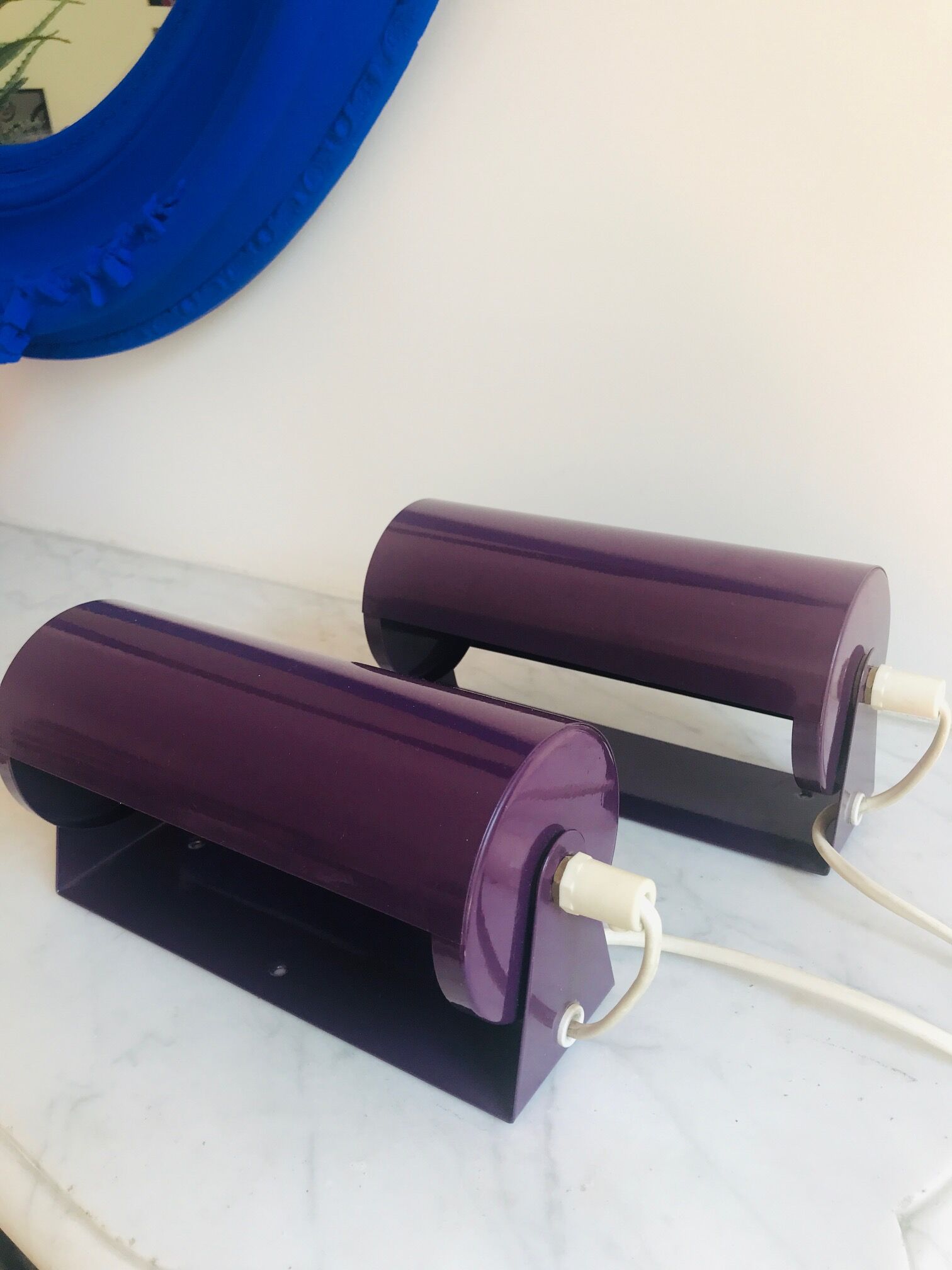 Pair of Ikea flap sconces