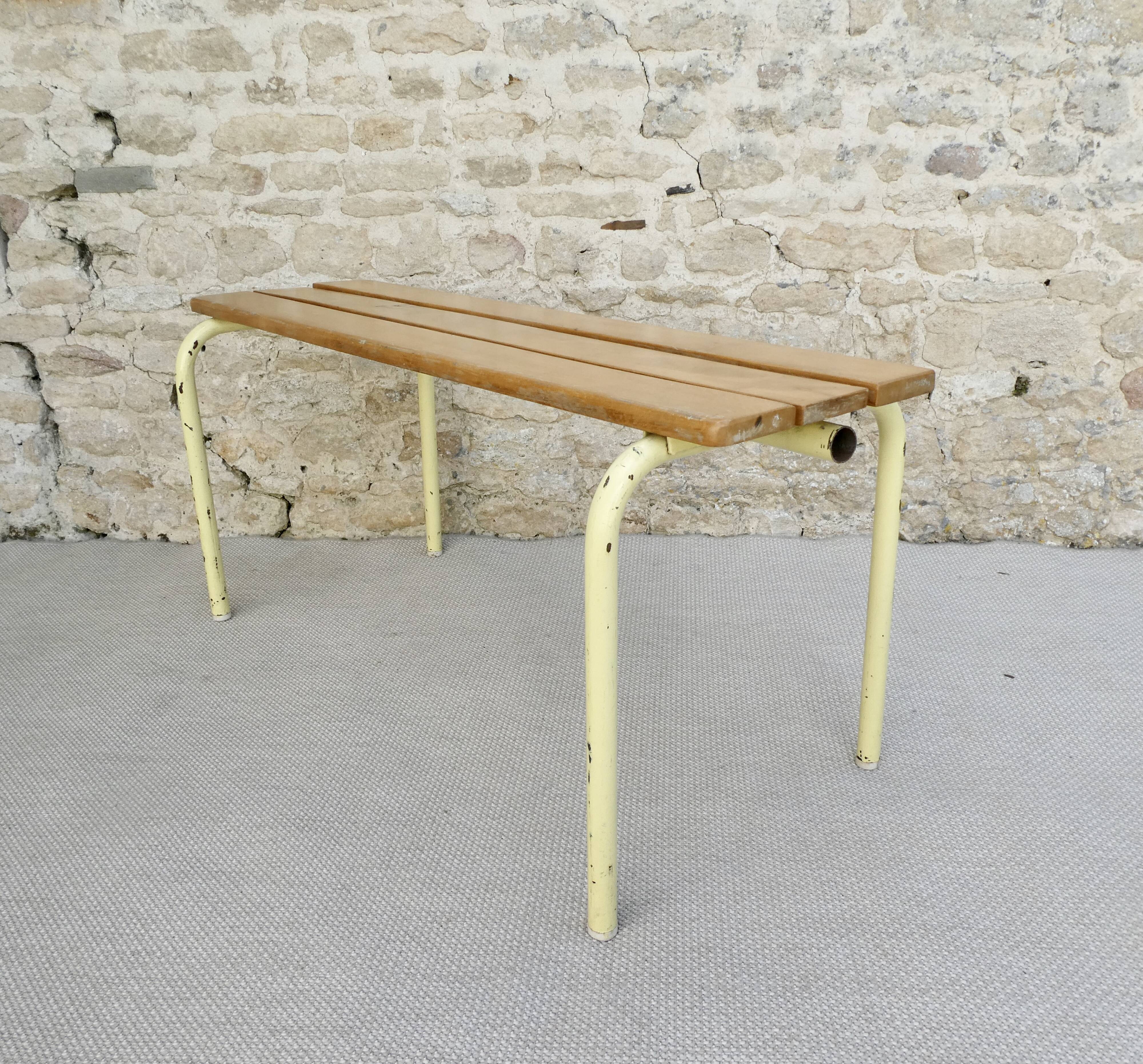School bench from the 80s