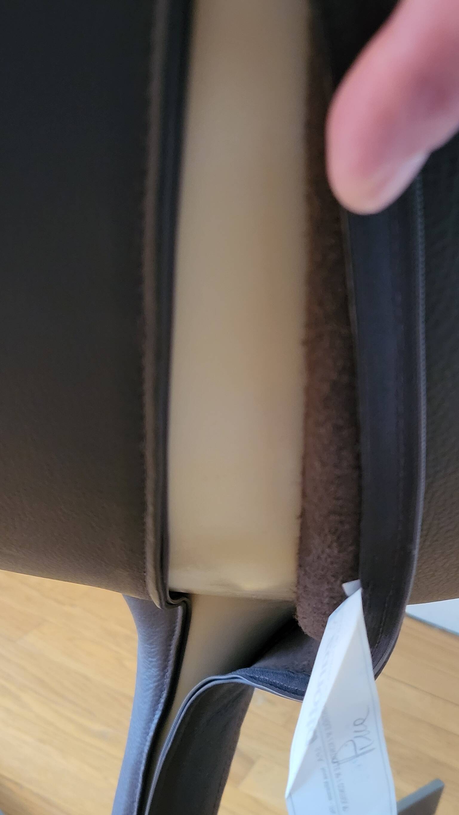 Zanotta Hillroad armchair by Christophe Pillet brown leather Italy 1990 Modern