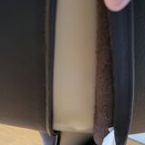 Zanotta Hillroad armchair by Christophe Pillet brown leather Italy 1990 Modern