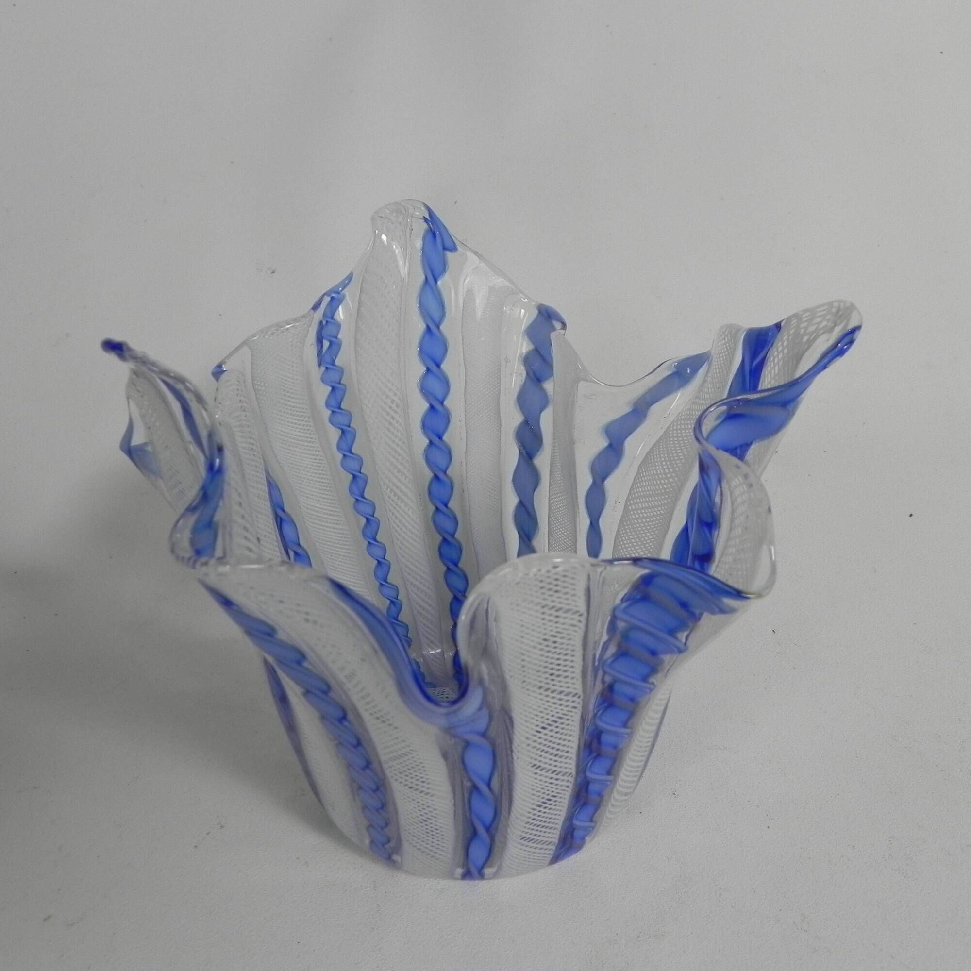 Fazzoletto vase Zanfirico by Fulvio Bianconi for Venini, Venice, Murano, 1950s