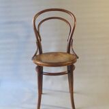 Bistro chair N°14 wooden seat, circa 1890