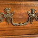 Blond walnut chest of drawers with three drawers. XVIIIth century