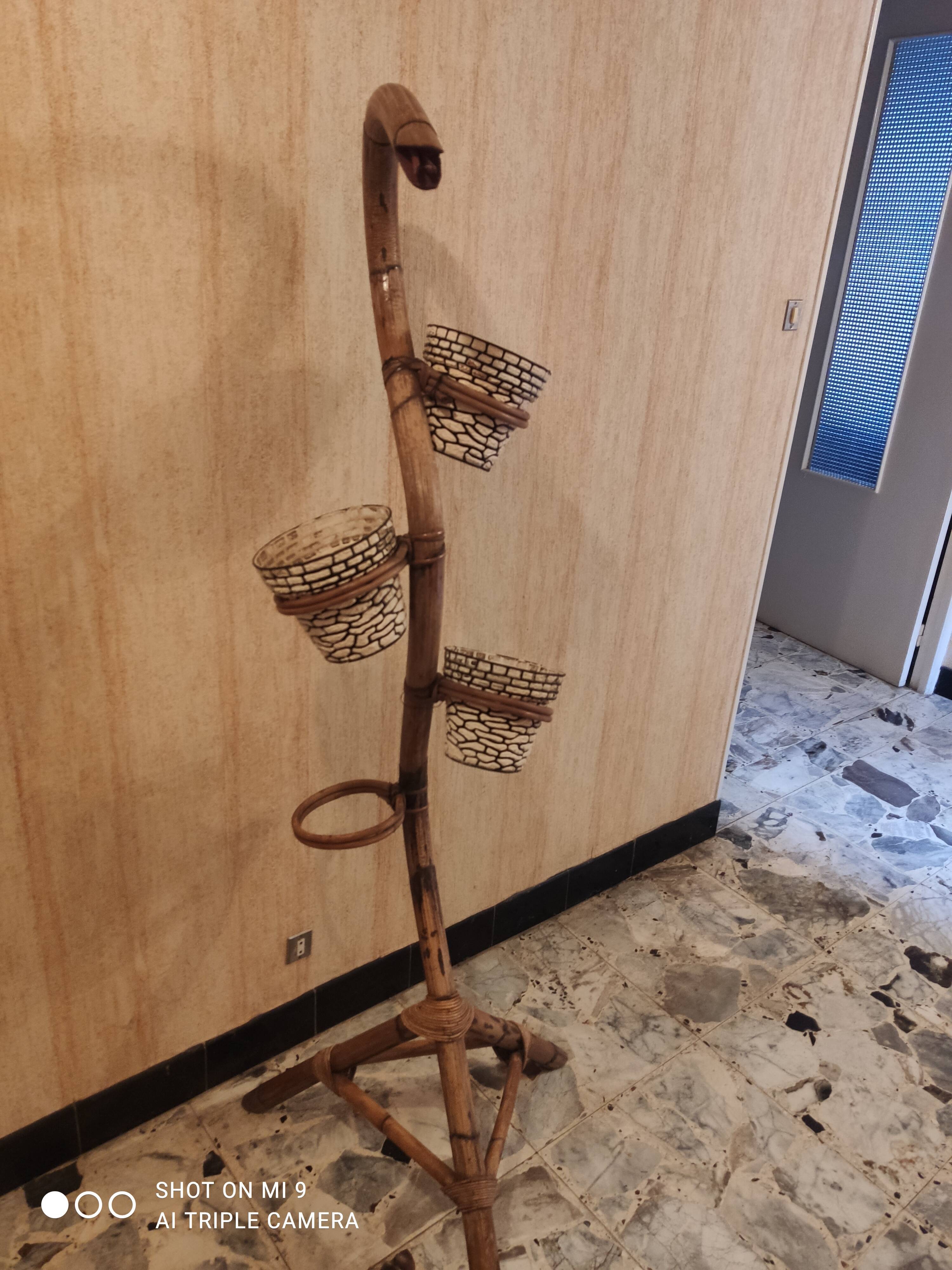 Vintage 1970s snake plant holder