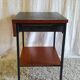 Modernist bedside table in wood and metal - 1950s/60s
