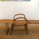 Chaise longue en osier années 30