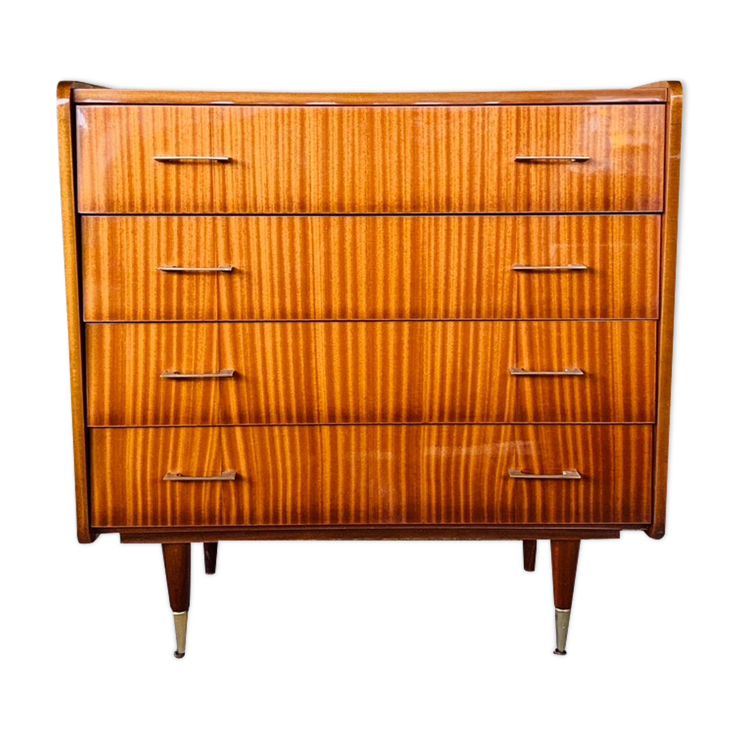 Vintage chest of drawers with 4 drawers by Capelle, circa 60's