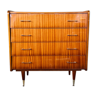 Vintage chest of drawers with 4 drawers by Capelle, circa 60's