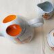 70's coffee maker, sugar bowl and milk pot