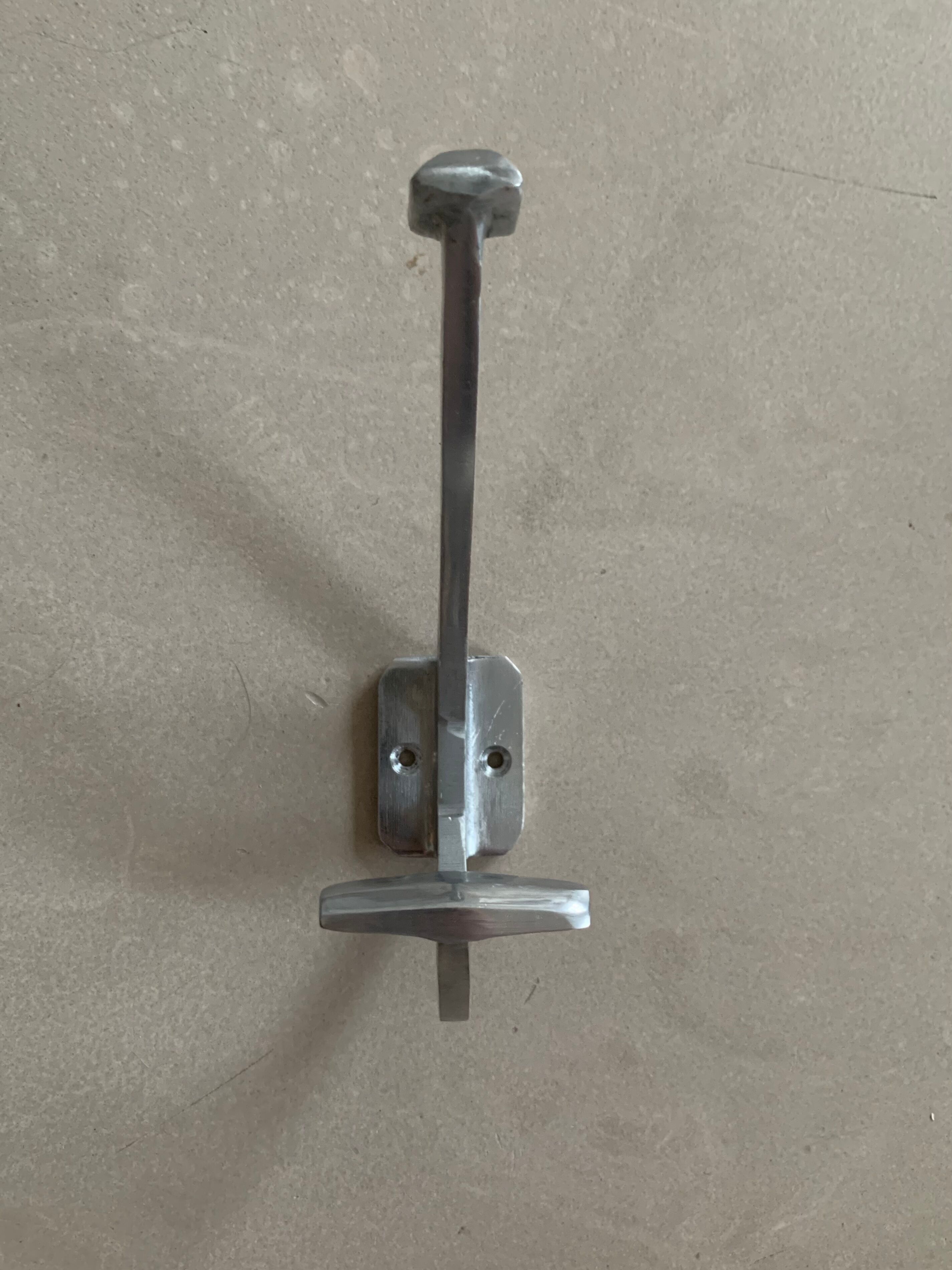 Patère double ancienne métal
