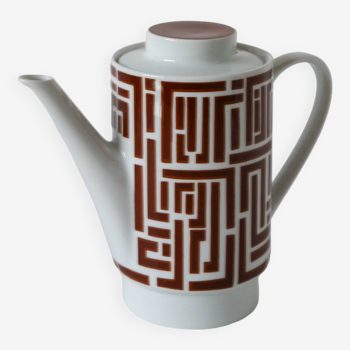 théière en céramique Moderniste motifs Psyché Design 1970