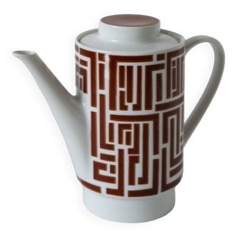 théière en céramique Moderniste motifs Psyché Design 1970