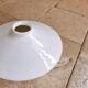 Suspension en opaline blanc minimaliste