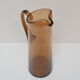 Art Czech glass pitcher, by Glasswork Novy Bor, 1950s
